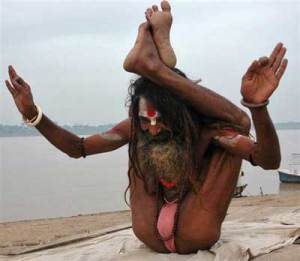 Yogi au bord du Gange